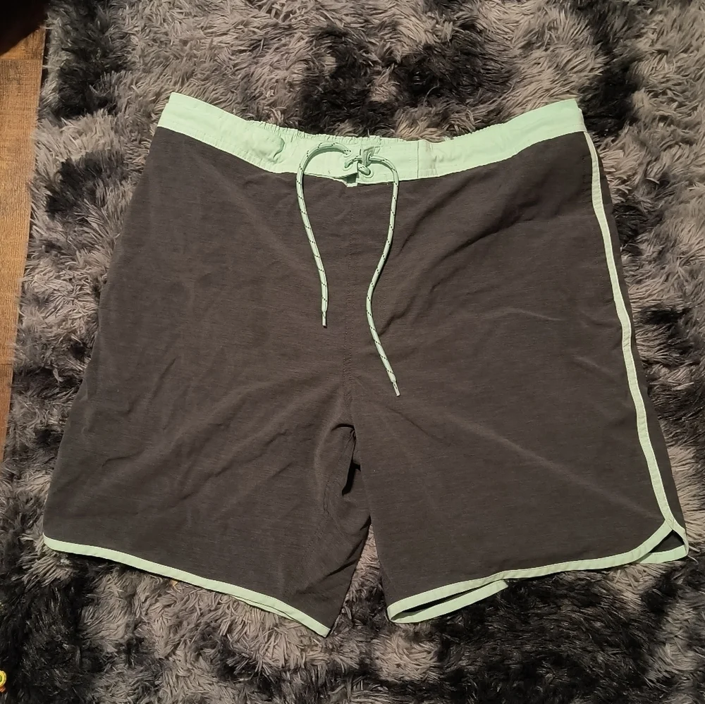 George blue grey xl men's lined shorts swim suit trunks draw string light wear